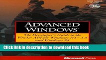 Read Advanced Windows: The Developer s Guide to the WIN32 API for Windows NT 3.5 and Windows 95