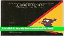 Read The Design and Implementation of the 4.3Bsd Unix Operating System Ebook Free