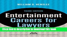 Read Books Entertainment Careers for Lawyers ebook textbooks