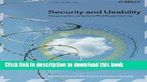 Download Books Security and Usability: Designing Secure Systems that People Can Use E-Book Download