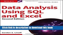 Read Books Data Analysis Using SQL and Excel E-Book Free