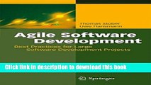 Read Books Agile Software Development: Best Practices for Large Software Development Projects
