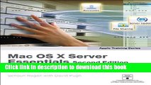 Download Apple Training Series: Mac OS X Server Essentials (2nd Edition)  PDF Online
