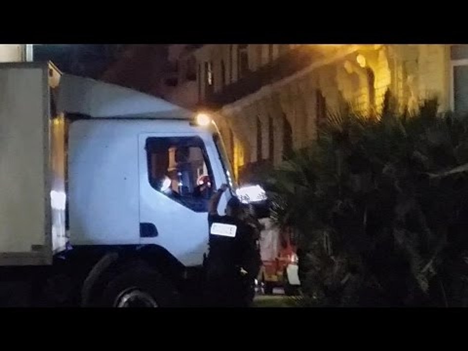 The moment police fired at the lorry that killed revelers