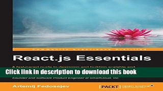 Download Books React.js Essentials PDF Free