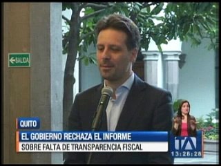 Gobierno rechaza el informe sobre falta de transparencia fiscal