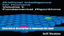 Read Books Artificial Intelligence for Humans, Volume 1: Fundamental Algorithms E-Book Free