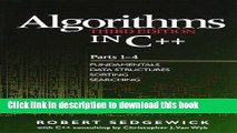 Read Books Algorithms in C++, Parts 1-4: Fundamentals, Data Structure, Sorting, Searching (3rd