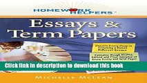 Read Books Homework Helpers: Essays ; Term Papers ebook textbooks