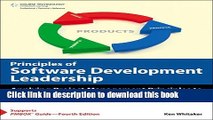 Read Books Principles of Software Development Leadership: Applying Project Management Principles
