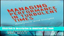 Read Books Managing Performance in Turbulent Times: Analytics and Insight E-Book Free