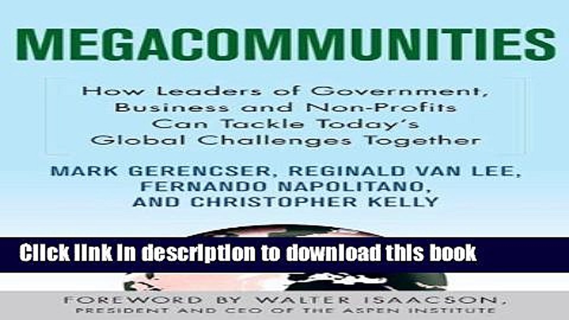 ⁣Read Books Megacommunities: How Leaders of Government, Business and Non-Profits Can Tackle Today s