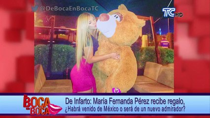 María Fernanda Pérez recibe regalo, ¿Habrá venido de México  o será de un nuevo admirador?