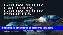 Read Books Grow Your Factory, Grow Your Profits: Lean for Small and Medium-Sized Manufacturing