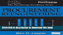 Read Books Procurement Reengineering (Purchasing Excellence Series) ebook textbooks