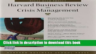 Download Books Harvard Business Review on Crisis Management ebook textbooks