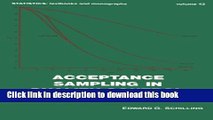 Read Books Acceptance Sampling in Quality Control, Second Edition (Statistics: Textbooks and