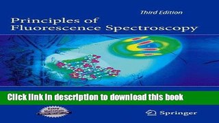 Read Books Principles of Fluorescence Spectroscopy E-Book Free