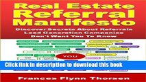 Read Books Real Estate Referral Manifesto E-Book Free