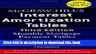 Read Books McGraw-Hill s Interest Amortization Tables, Third Edition E-Book Free