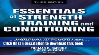 Read Books Essentials of Strength Training and Conditioning-3rd Edition E-Book Free