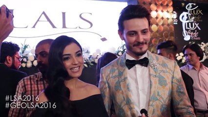 Maya Ali and Osman Butt at Lux Style Awards