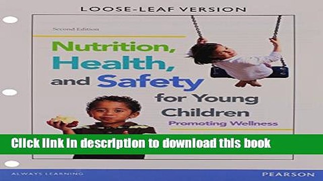 Download Books Nutrition, Health and Safety, Video-Enhanced Pearson eText with Loose-Leaf Version