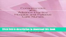 Download Competencies for Advance Practice Hospice and Palliative Care Nurses PDF Free