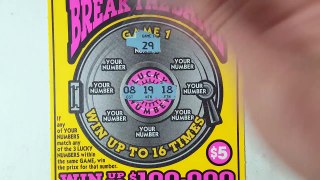 $5 Bonus Break The Bank Texas Lottery Scratch Off Ticket