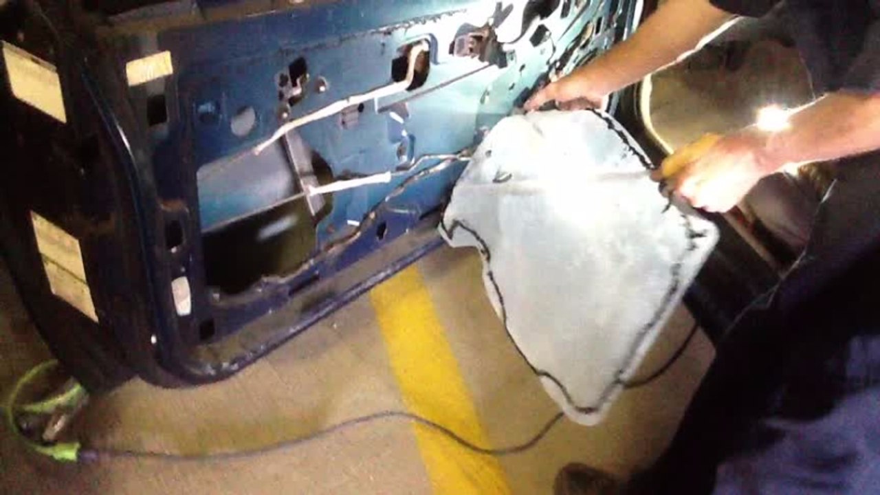 Removing & Installing Vapor Barrier Moisture Seal Winds Noise Behind Door Panel Not Trash Bag?