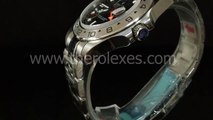 Swiss watches replica Rolex Explorer Black Luminous Marked Dial Stainless Steel Bracelet Exp001 Black Bg