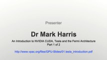 GPU Computing Introduction (Fermi, Tesla, CUDA) Part 1 of 2