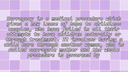 Benefits and Overview of Surrogacy in India