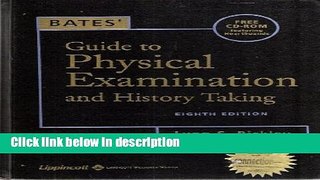 Books Bates  Guide to Physical Examination and History Taking, Eighth Edition with Bonus CD-ROM