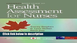 Books Canadian Bates  Guide to Health Assessment for Nurses Free Online