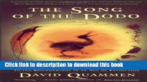 Read The Song of the Dodo: Island Biogeography in an Age of Extinctions  Ebook Free