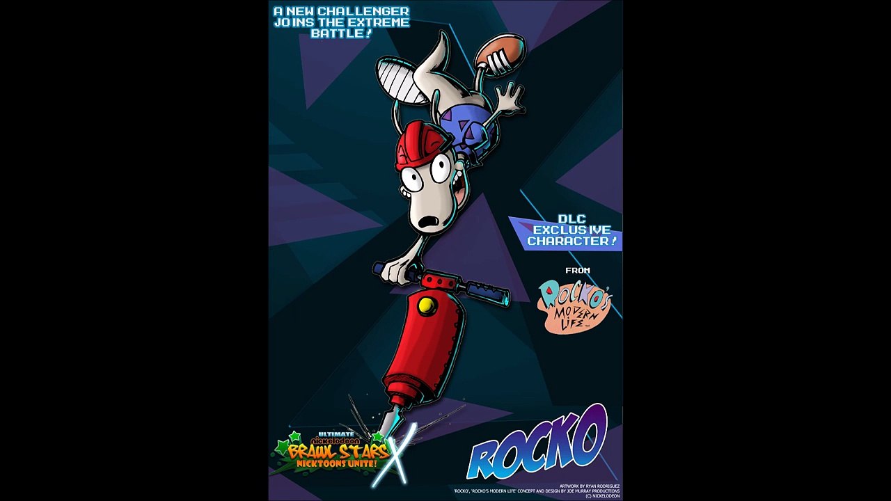 Ultimate Nickelodeon Brawl Stars X Rocko S Theme Video Dailymotion - ultimate nickelodeon brawl stars x characters