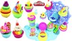 Play Doh Fun Ice Cream Makeable Cupcake Celebration along Peppa Pig Toys Create Video for Kids