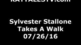 Sylvester Stallone Takes A Walk