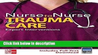 Ebook Nurse to Nurse Trauma Care Full Download
