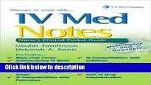 Books Iv Med Notes: Nurse s Clinical Pocket Guide Free Online