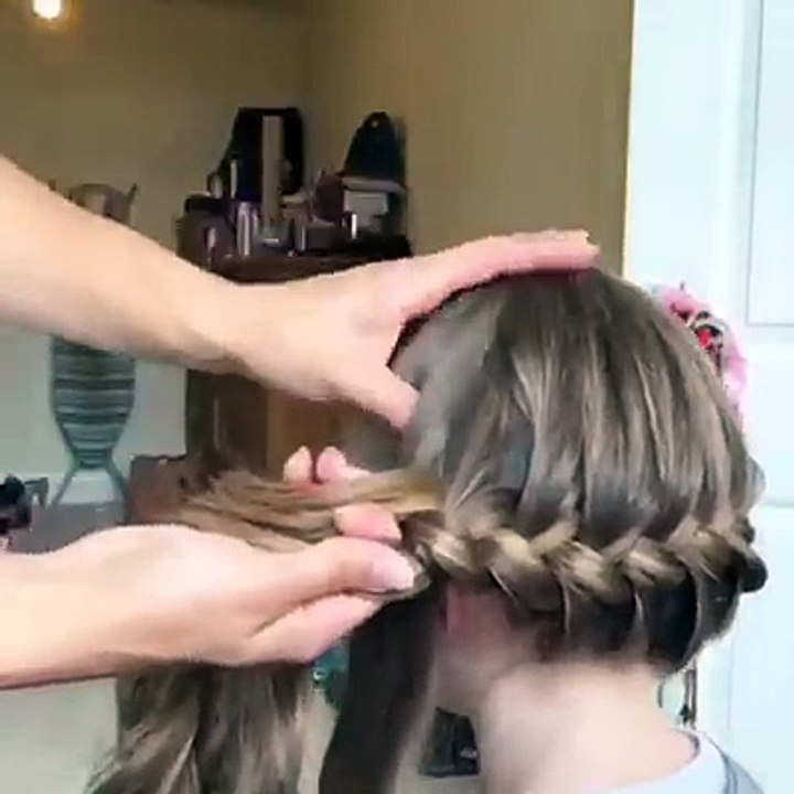 easy french crown braid
