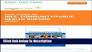 Books Community/Public Health Nursing - Elsevier eBook on VitalSource (Retail Access Card):