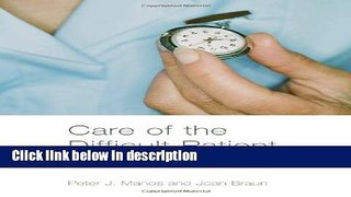 Ebook Care of the Difficult Patient: A Nurse s Guide Full Online