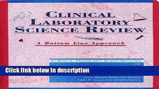 Ebook Clinical Laboratory Science Review: Bottom Line Approach Full Online