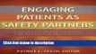 Books Engaging Patients as Safety Partners Free Online