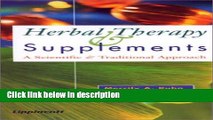 Ebook Herbal Therapy and Supplements:  A Scientific and Traditional Approach Full Online