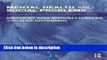 Books Mental Health and Social Problems: A Social Work Perspective Full Online