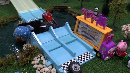 Disney Cars Toys Fun with Frank and Superheroes Captain America Iron Man and Thomas and Friends_66