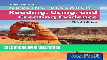 Books Nursing Research: Reading, Using And Creating Evidence Free Online